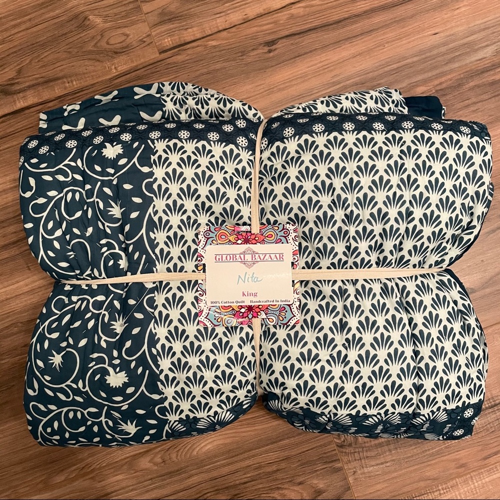 NWT Global Bazaar Reversible Cotton Quilt